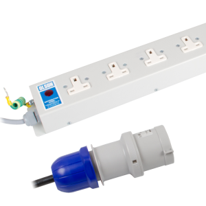 5 Way 13A Unswitched Socket Neon 32A Plug PDU - Image 4