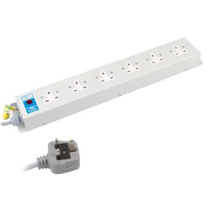 6 Way 13A Unswitched Socket Neon 13A Plug PDU - Image 3
