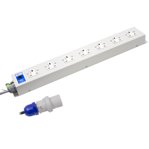 7 Way 13A Unswitched Socket Neon 16A Plug PDU - Image 3