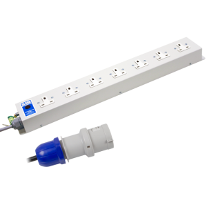 7 Way 13A Unswitched Socket Neon 32A Plug PDU - Image 3