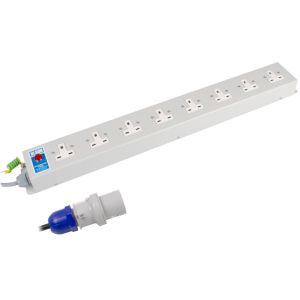 8 Way 13A Unswitched Socket Neon 16A Plug PDU - Image 3