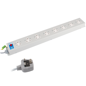 8 Way 13A Unswitched Socket Neon 13A Plug PDU - Image 3