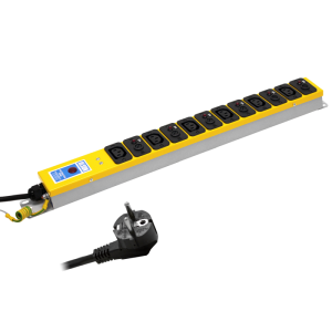 6 Way 10A Individual Neon Fused IEC C13 Sockets CEE 7/7 Plug PDU - Image 3