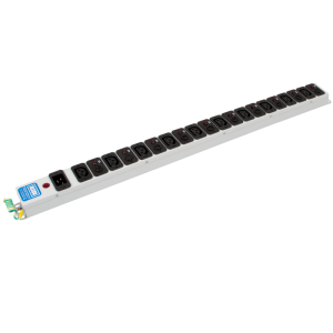 10 Way 10A Individually Fused IEC C13 Sockets & C20 Inlet Neon PDU - Image 3