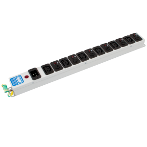 6 Way 10A Individually Fused IEC C13 Sockets & C20 Inlet Neon PDU - Image 3