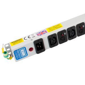 8 Way 10A Individually Fused IEC C13 Sockets & C20 Inlet Neon PDU - Image 4