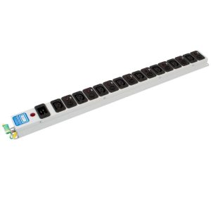 8 Way 10A Individually Fused IEC C13 Sockets & C20 Inlet Neon PDU - Image 3