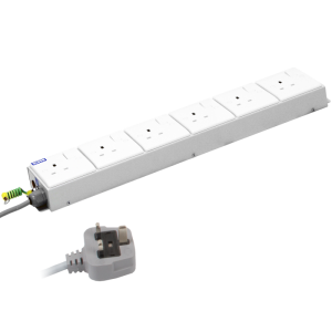 6 Way 13A Switched Socket Neon Flat 13A Plug Portable PDU - Image 3