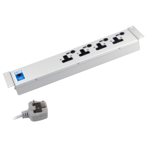 4 Way 19" 2U 13A Individually Fused Rack Mount PDU - Image 3