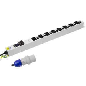 8 Way Power Metered 16A IEC 60320 C19 Unswitched Individually Fused Neon 16A Plug PDU - Image 3