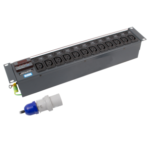 12 Way 19" 2U 10A Power Metered IEC 60320 C13 Individually Fused 16A Plug PDU - Image 3