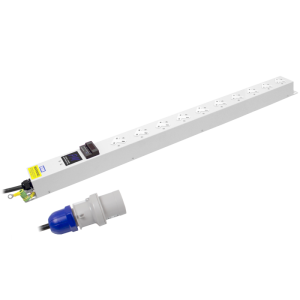 10 Way 13A Power Metered Sockets Angled Left 16A Plug PDU - Image 3