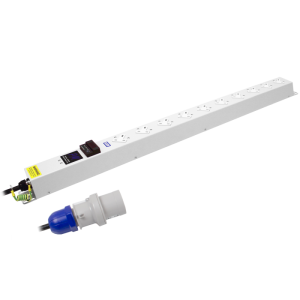 10 Way 13A Power Metered Sockets Angled Right 16A Plug PDU - Image 3