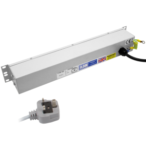 4 Way 19" 1.5U 13A Power Metered Illuminated Main Switch 13A Plug PDU - Image 4