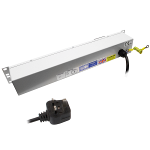 6 Way 1.5U 19" Power Metered 16A IEC 60320 C19 Main Switch Fused PDU - Image 4