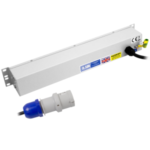 5 Way 1.5U 19" Power Metered 16A IEC 60320 C19 Unswitched Individual Neon & Fused PDU - Image 4