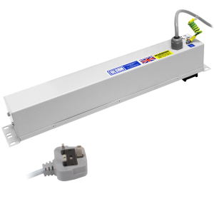 8 Way 19" 1.5U 20A Neutrik Powercon Fused Main Switch Power Metered PDU - Image 5