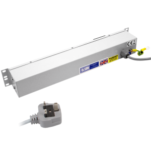8 Way 19" 1.5U 20A Neutrik Powercon Fused Main Switch Power Metered PDU - Image 4