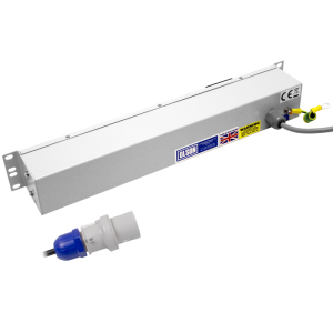 10 Way 19" 1.5U 20A Neutrik Powercon Fused Main Switch Power Metered PDU - Image 4