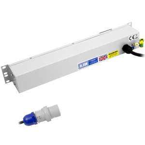 10 Way 19" 1.5U 20A Neutrik Powercon Individual Neon & Fused Main Switch Power Metered PDU - Image 4
