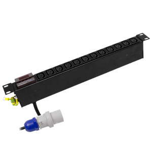 12 Way 19" 1U Power Metered 10A IEC 60320 C13 Sockets 16A Plug Rack Mount PDU - Image 3