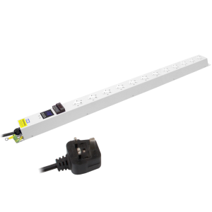12 Way 13A Power Metered Sockets Angled Left 13A Plug PDU - Image 3