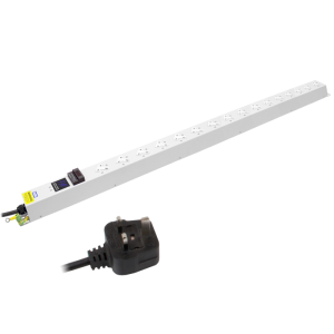 16 Way 13A Power Metered Sockets Angled Left 13A Plug PDU - Image 3