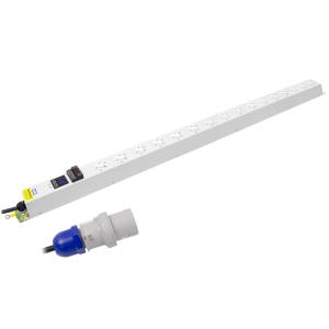 16 Way 13A Power Metered Sockets Angled Left 16A Plug PDU - Image 3