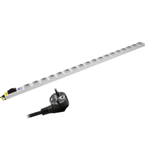 18 Way Vertical 16A French / Belgian Circuit Breaker CEE 7/7 Plug PDU - Image 3
